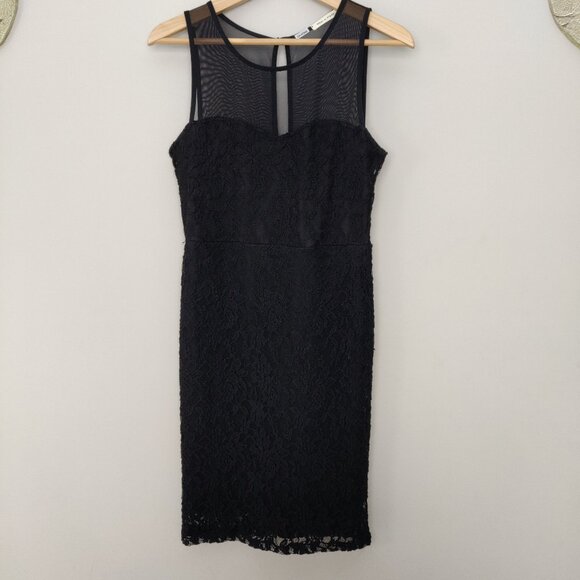 Tea N Rose Black Lace Semiformal Pencil Dress - Picture 2 of 10
